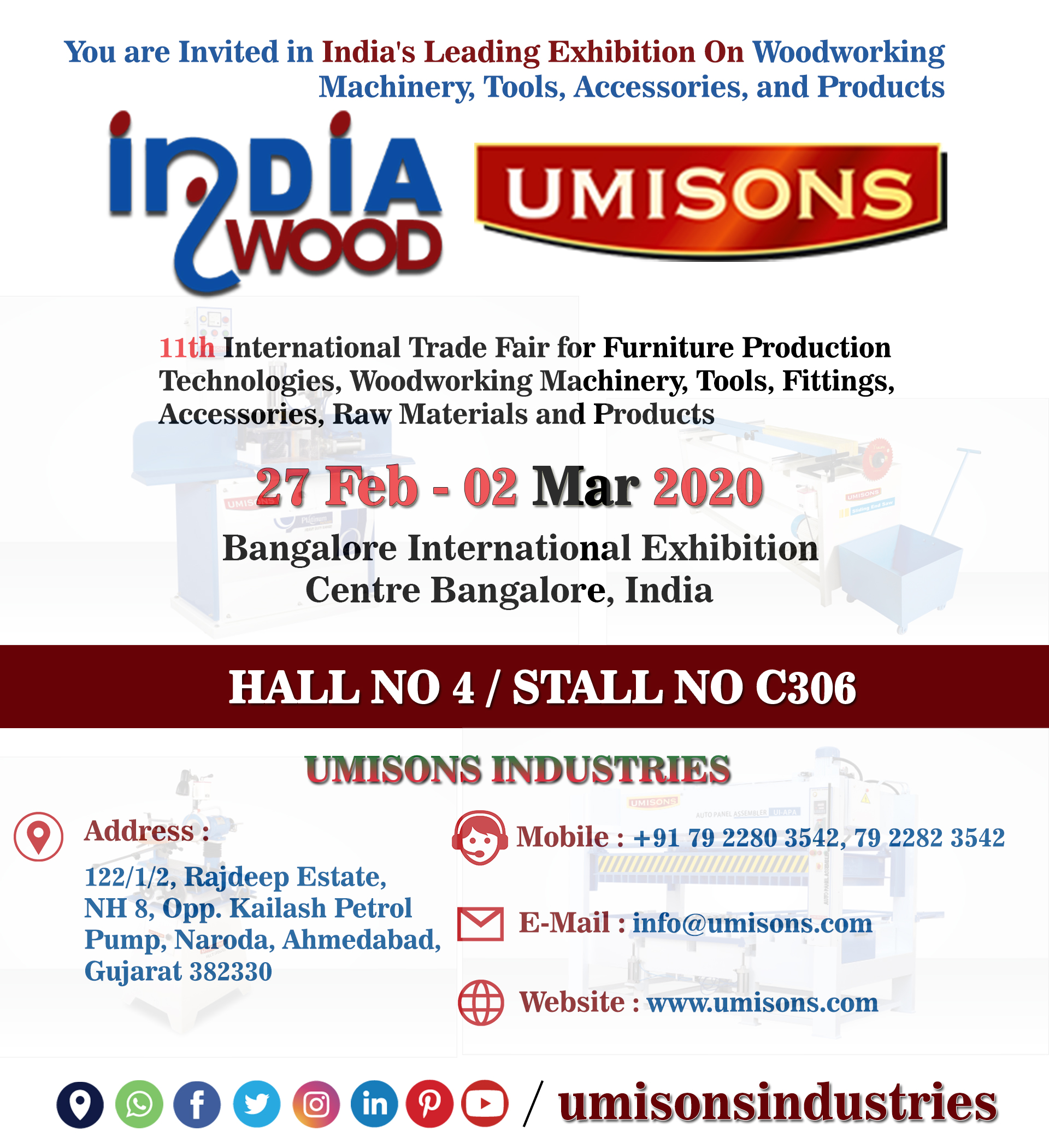 India Wood 2020 - 11th International Trade Fair for 