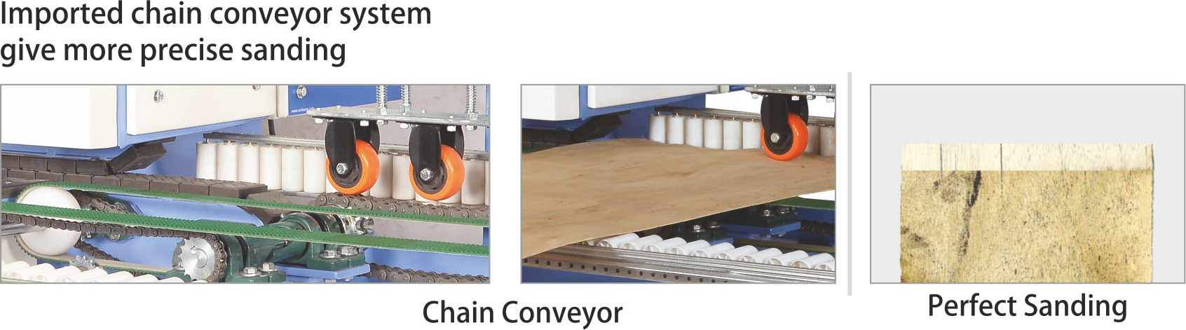 Chain Conveyor - Perfect Sanding Machine